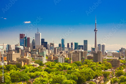 Photo Canada - Ontario - Toronto - The beautiful summer sunny day panorama of Toronto