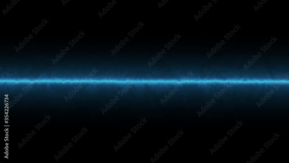 Abstract animation of glowing horizontal electronic neon lines in blue Abstract animation of glowing horizontal electronic neon lines in blue