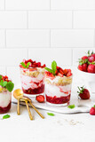 Yogurt with Strawberries and Muesli