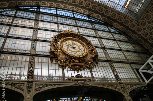 Clock in D'orsay museum in Paris, France