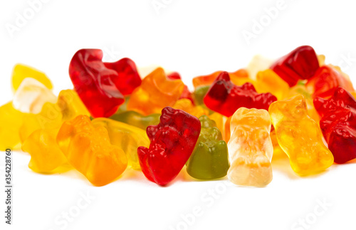 jelly bears isolated