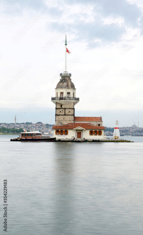 Maiden's tower, symbol of Istanbul, Turkey