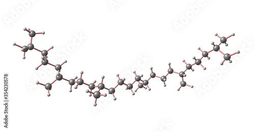 Squalane molecular structure isolated on white photo