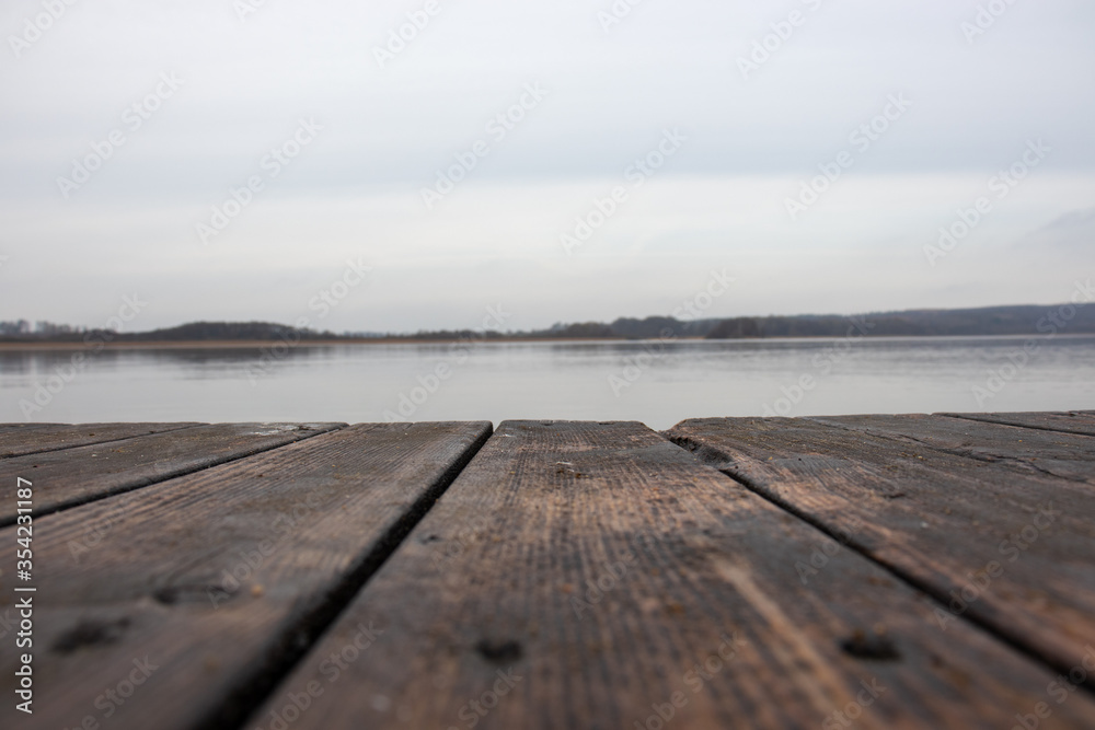 wooden pier on the beach