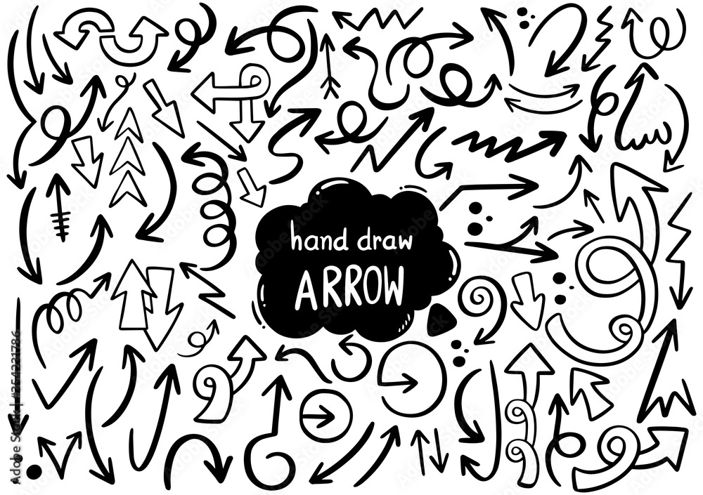 0064 hand drawn arrows