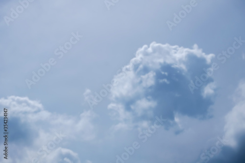 soft focus cloud and blue sky in the shiny day 