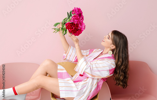 Young woman with beautiful ...