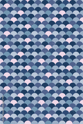Seamless colorful fish scale pattern in blue and pink colors. Stock iilustration for web and print, backgound, wallaper, textile, scrapbooking and wrapping paper