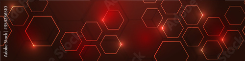 Hi-tech background design. The concept of chemical engineering, genetic research, innovative technologies. Hexagonal background for digital technology, medicine, science, research and healthcare.