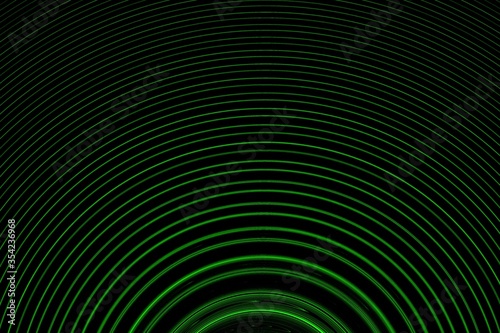 Wallpaper Mural Sound or signal wave, green arcs. Abstract background for design. Good for print or as a pattern for the design of posters, cards, invitations or websites Torontodigital.ca