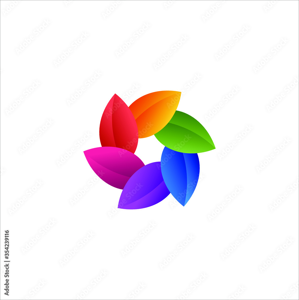 Abstract circle creative for business logo vector template