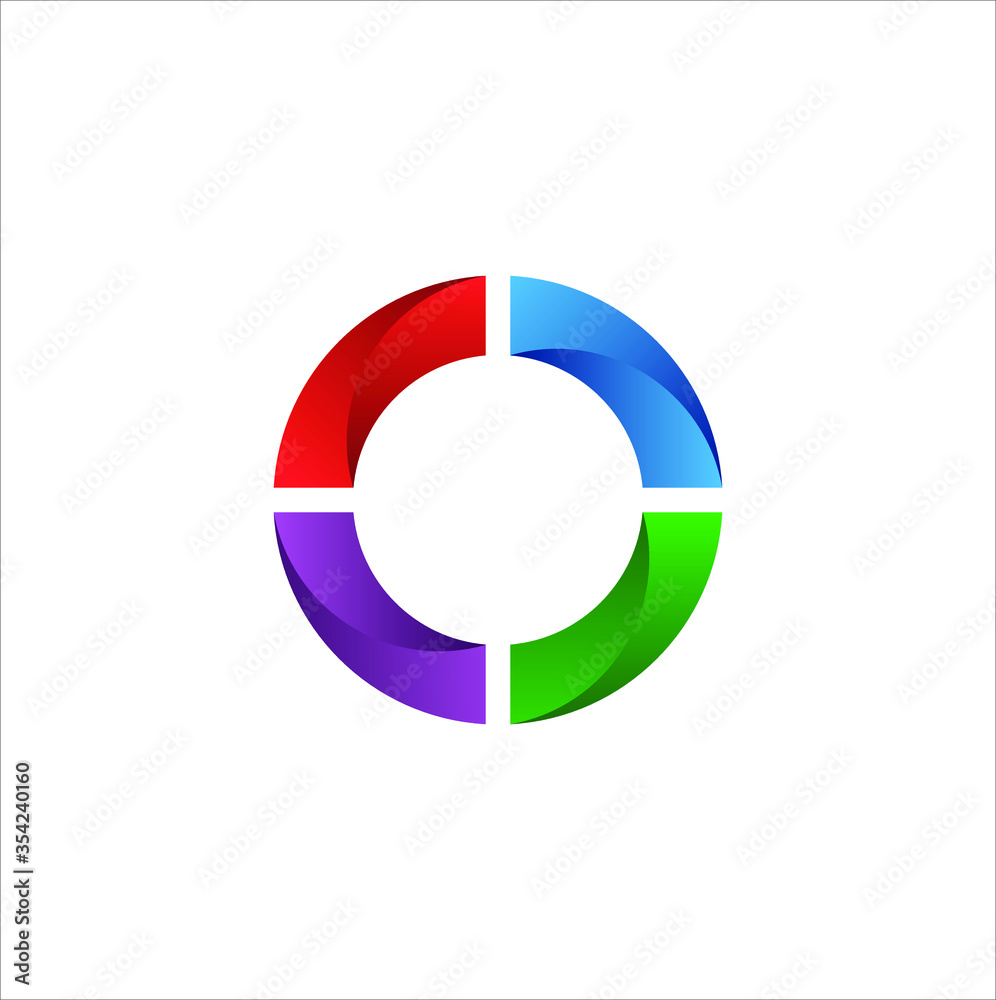 Abstract circle creative for business logo vector template Abstract circle creative for business logo vector template