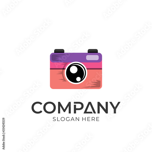 camera photograph vector logo design, camera clip art, photographer logo template, mobile camera app icon