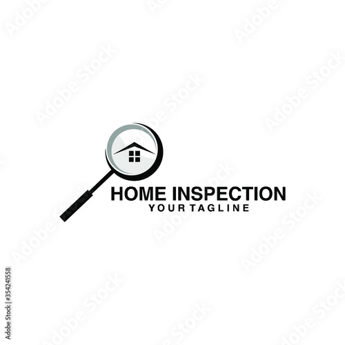 home inspection vector logo design