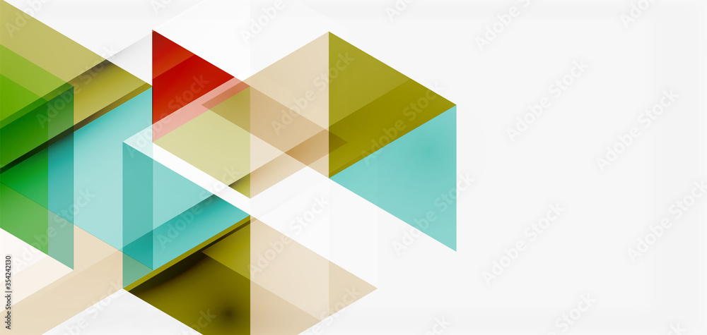 Geometric abstract background, mosaic triangle and hexagon shapes. Trendy abstract layout template for business or technology presentation, internet poster or web brochure cover, wallpaper Geometric abstract background, mosaic triangle and hexagon shapes. Trendy abstract layout template for business or technology presentation, internet poster or web brochure cover, wallpaper