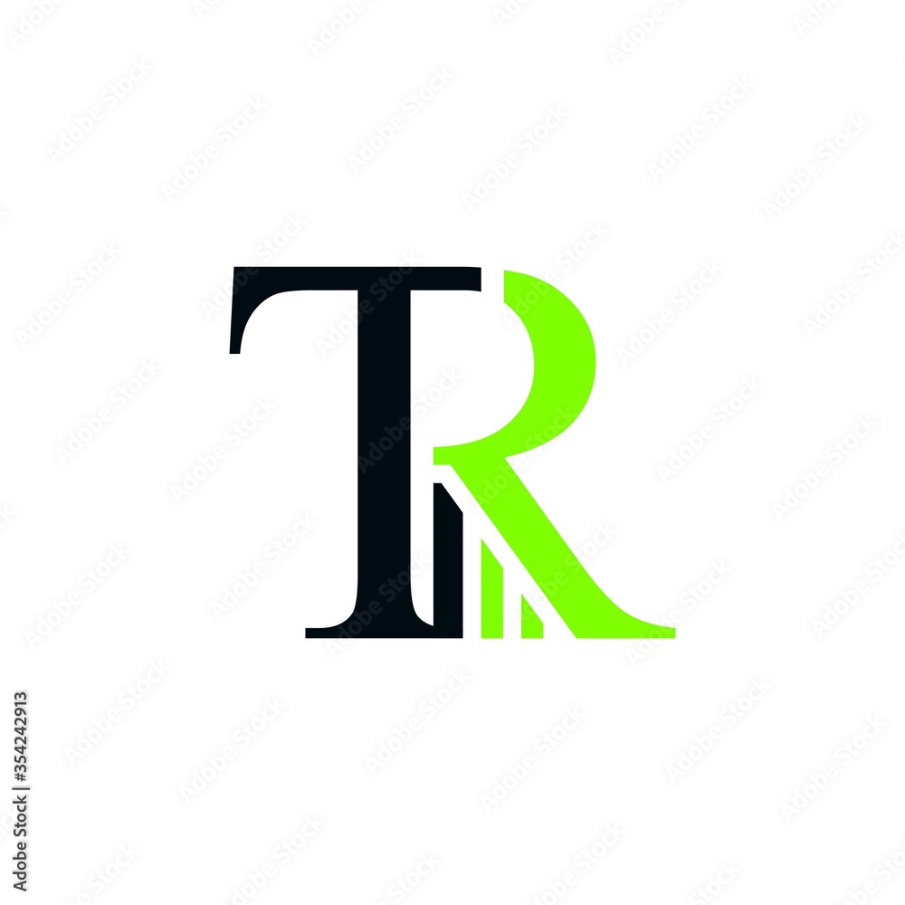 Letter TR business and finance typography logo vector design Letter TR business and finance typography logo vector design