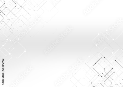 vector polygon background abstract technology communication data Science