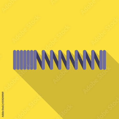 Vector design of coil and metal icon. Web element of coil and steel stock symbol for web.