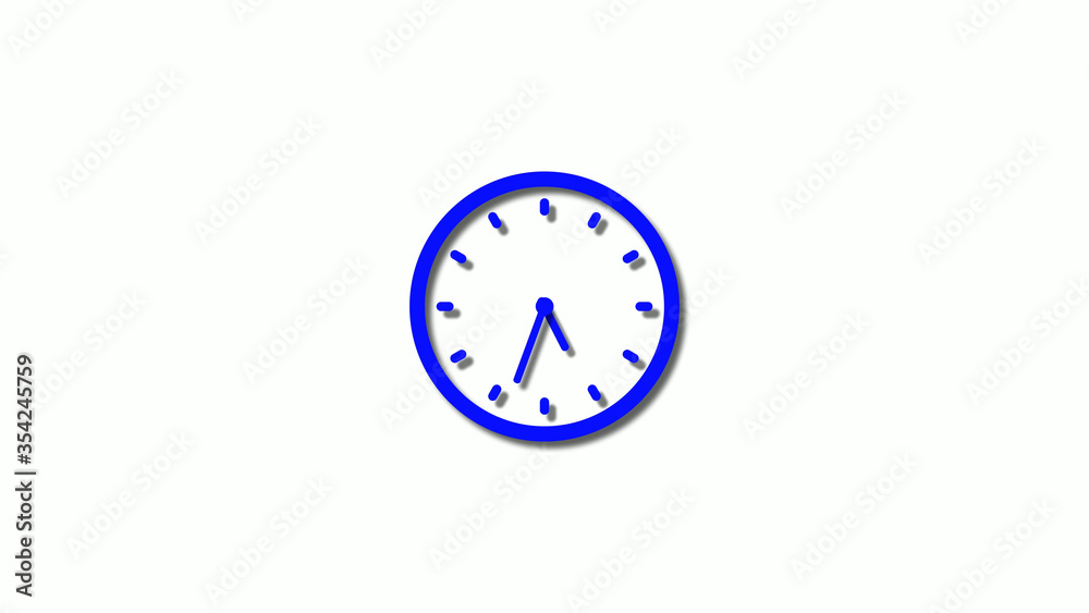 New blue color 3d clock icon,counting down blue clock icon,clock animation New blue color 3d clock icon,counting down blue clock icon,clock animation