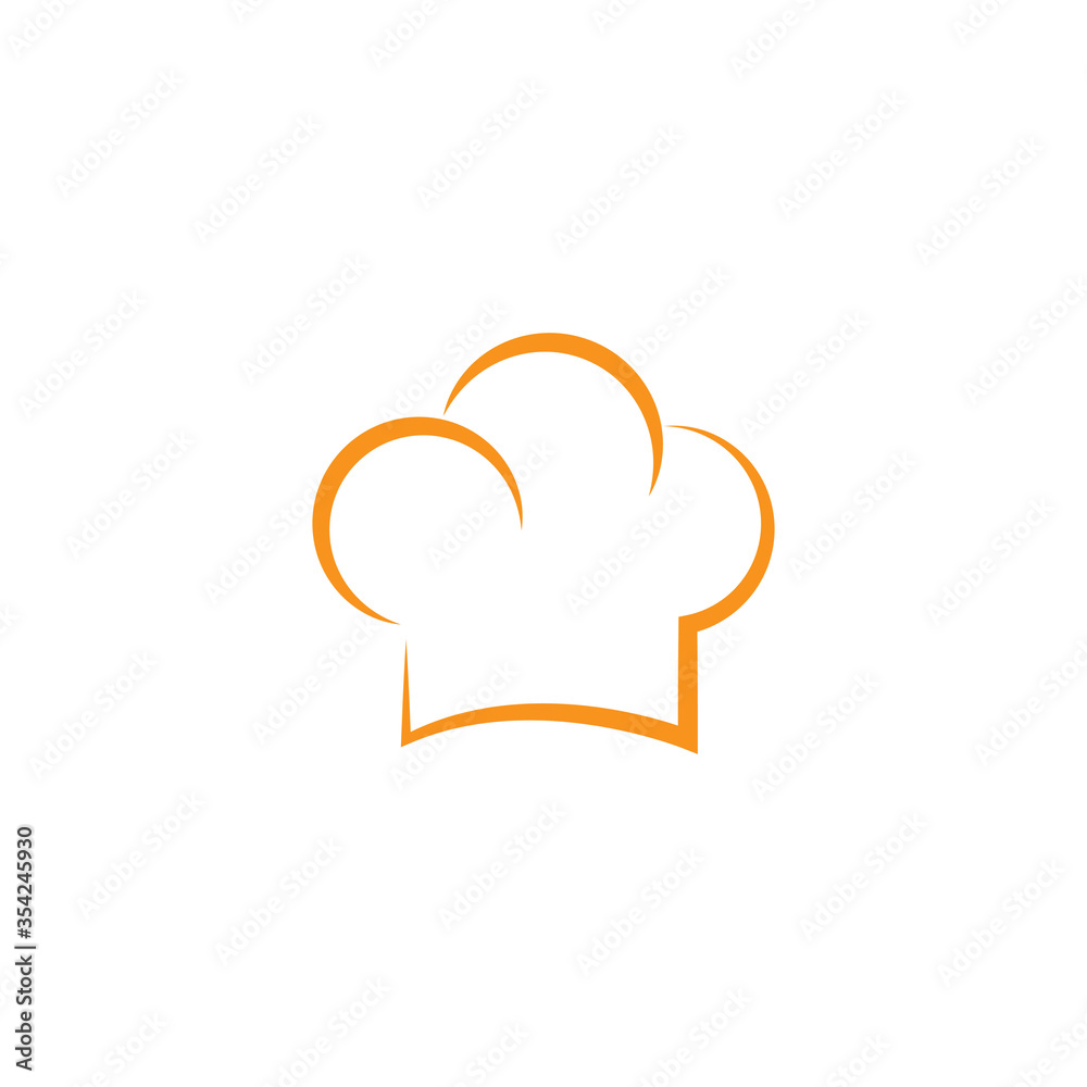 Chef hat logo template vector icon Chef hat logo template vector icon