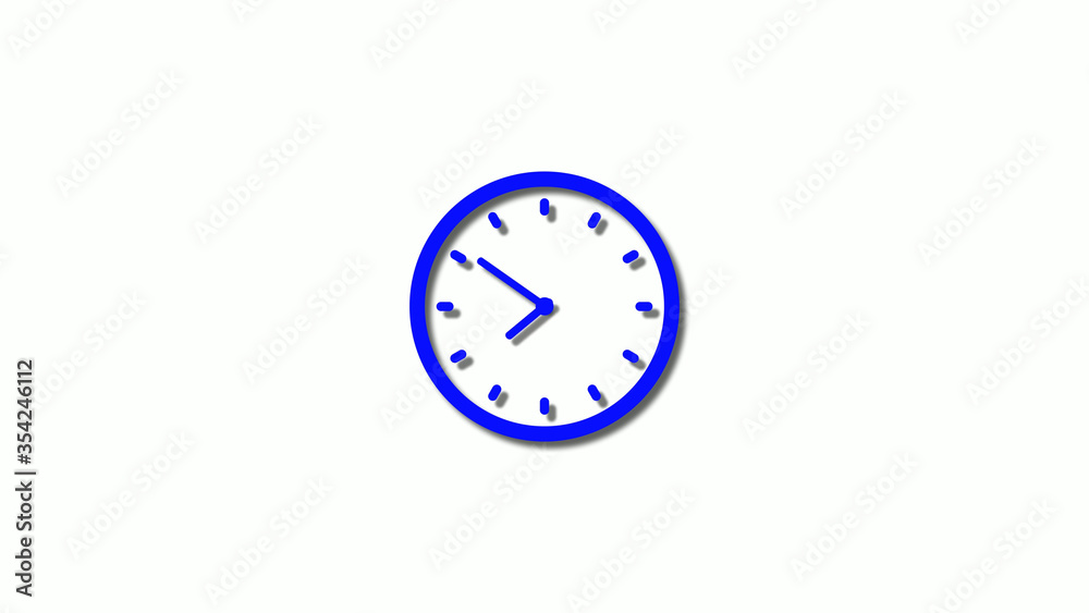 New blue color 3d clock icon,counting down blue clock icon,clock animation New blue color 3d clock icon,counting down blue clock icon,clock animation