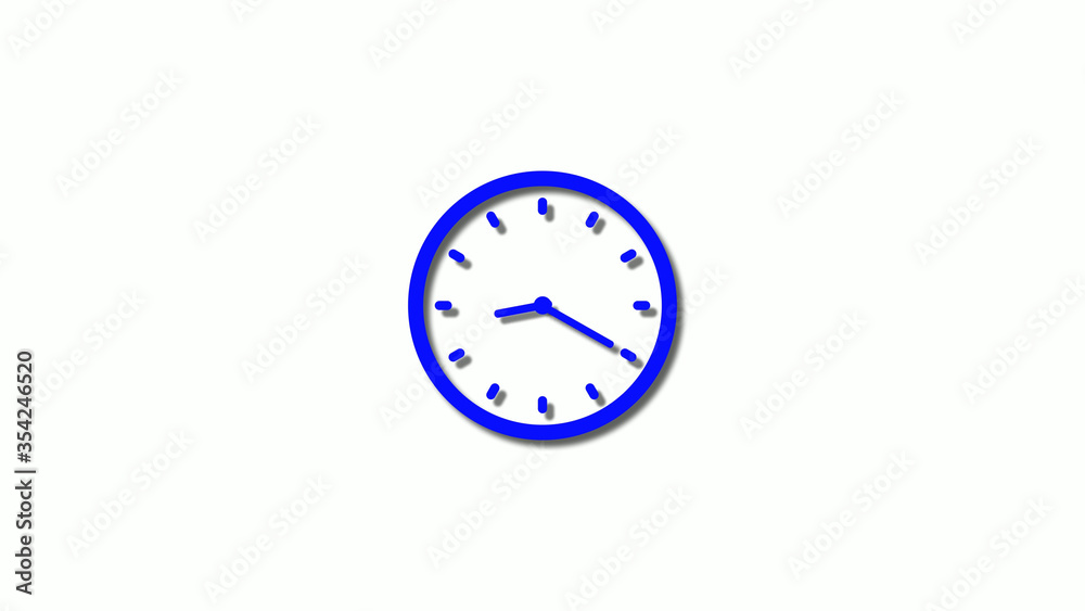 New blue color 3d clock icon,counting down blue clock icon,clock animation New blue color 3d clock icon,counting down blue clock icon,clock animation
