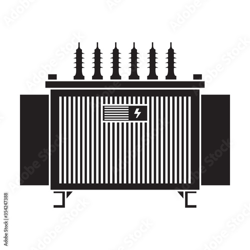 Transformer vector icon.Black vector icon isolated on white background transformer.