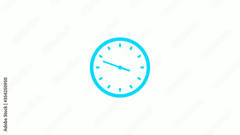 Cyan clock icon on white background,New clock icon Cyan clock icon on white background,New clock icon
