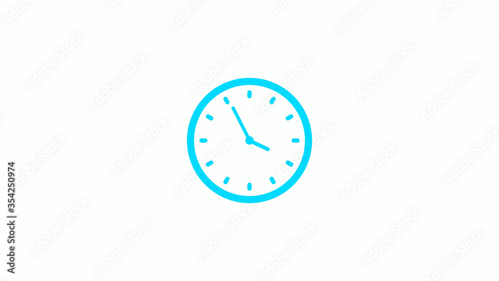Cyan clock icon on white background,New clock icon Cyan clock icon on white background,New clock icon