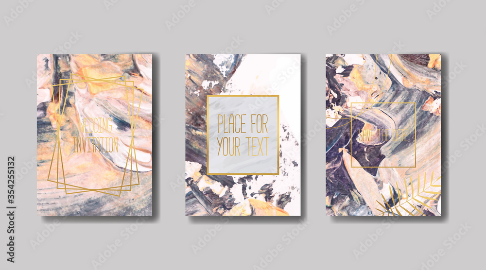 Fototapeta premium invitation to the wedding, a great celebration of lovers, the bride and groom.background texture luxury liquid marble and gold. for business cards, flyers, flyer, banner, website, paper printing.