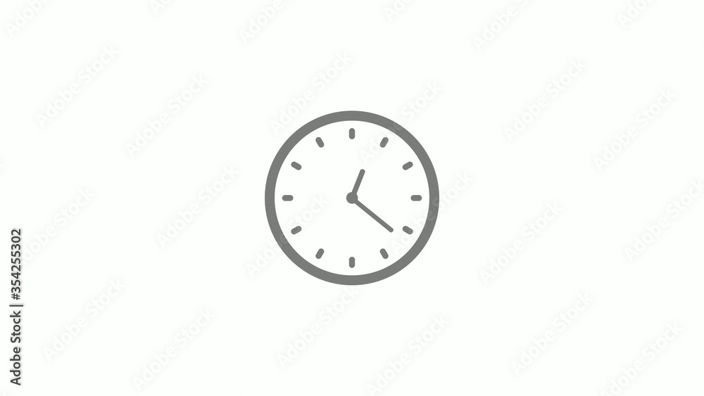 Amazing gray color clock isolated on white background,dark clock icon Amazing gray color clock isolated on white background,dark clock icon