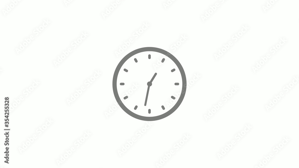 Amazing gray color clock isolated on white background,dark clock icon Amazing gray color clock isolated on white background,dark clock icon