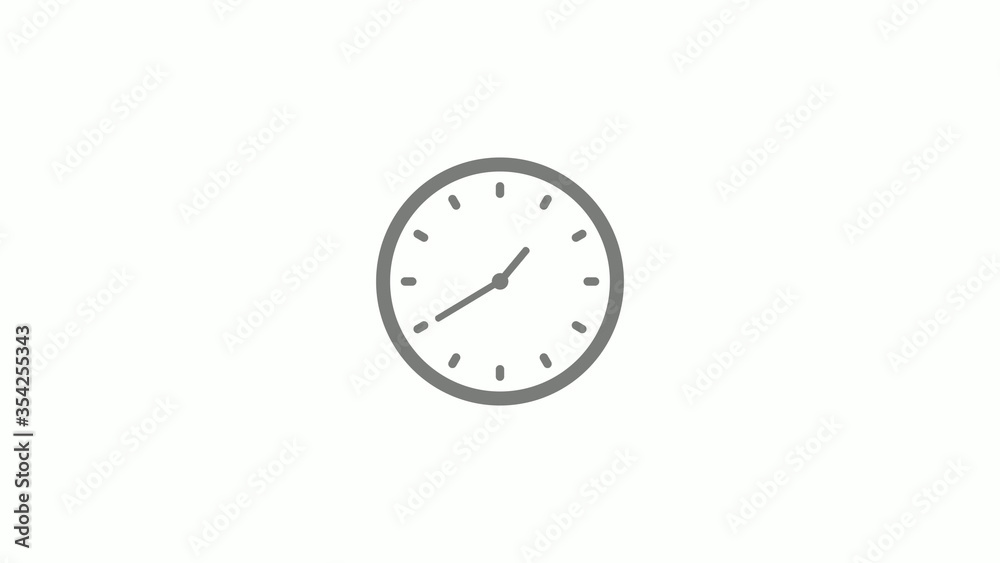 Amazing gray color clock isolated on white background,dark clock icon Amazing gray color clock isolated on white background,dark clock icon