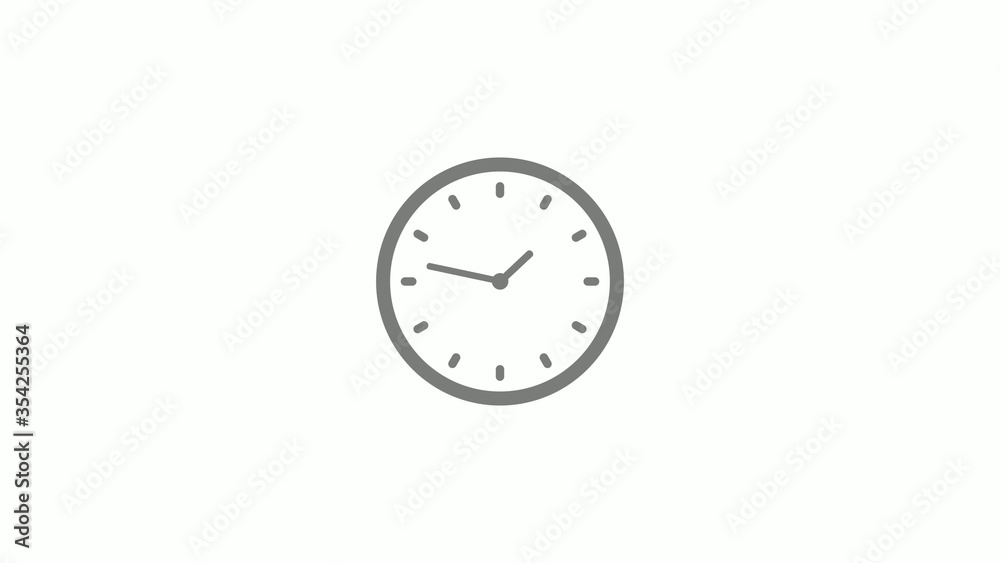 Amazing gray color clock isolated on white background,dark clock icon Amazing gray color clock isolated on white background,dark clock icon