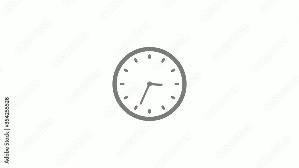 Amazing gray color clock isolated on white background,dark clock icon Amazing gray color clock isolated on white background,dark clock icon