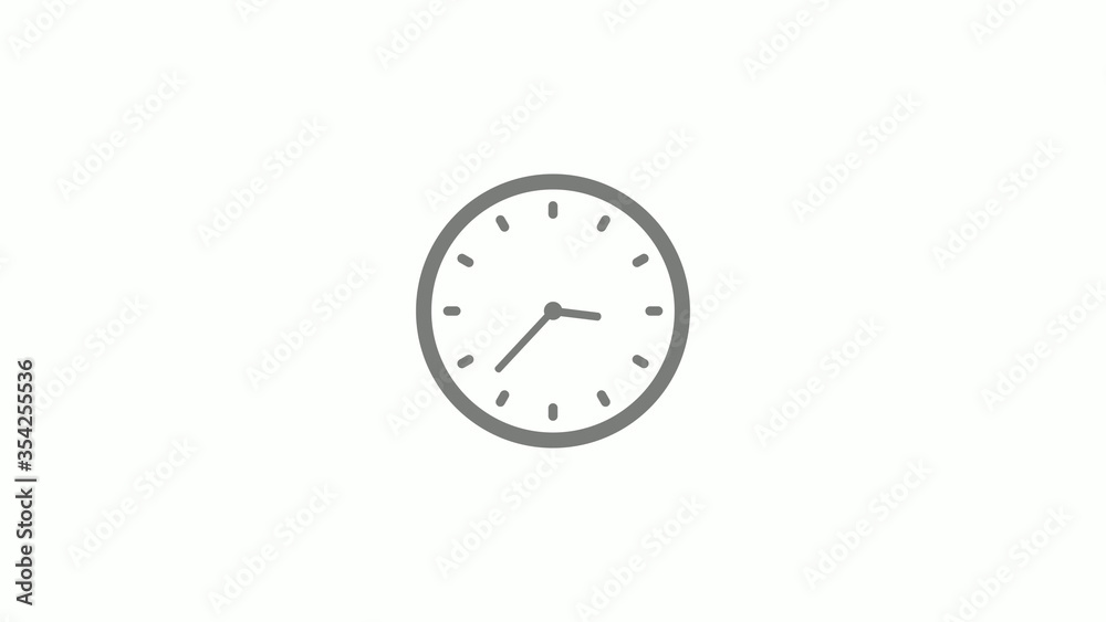 Amazing gray color clock isolated on white background,dark clock icon Amazing gray color clock isolated on white background,dark clock icon
