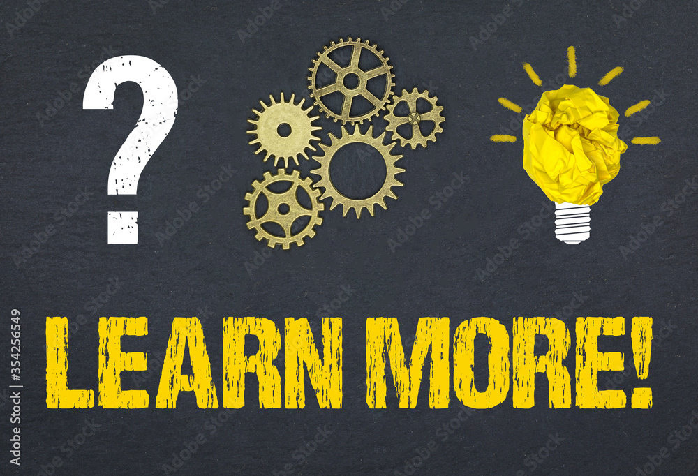 Obraz premium Learn more!