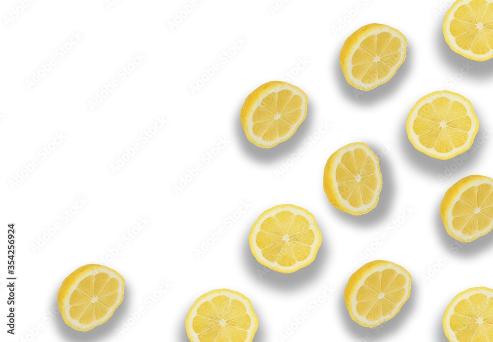 limoni sfondo esatte agrumi frutta limonata fette 