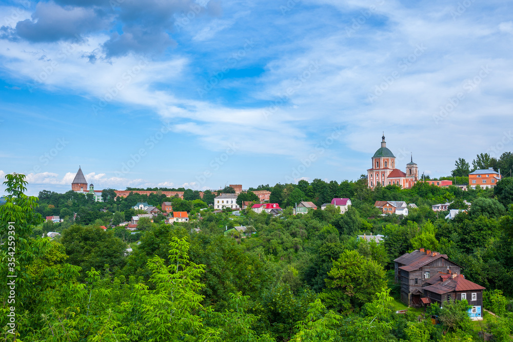 The central historical part of the ancient city of Smolensk. The remains of the defensive walls, the Veselukha, Pozdnyakova towers, and the Church of St. George the Victorious.