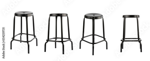 Bar stool isolated on white background.