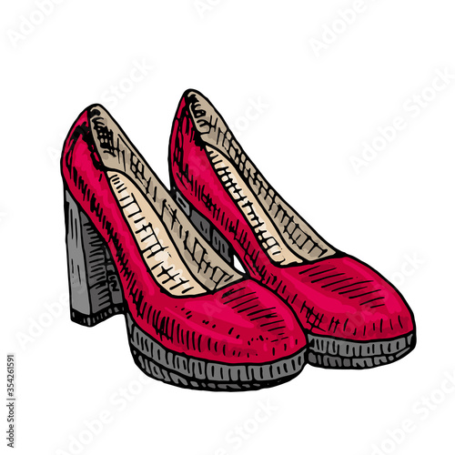 vector women's shoes