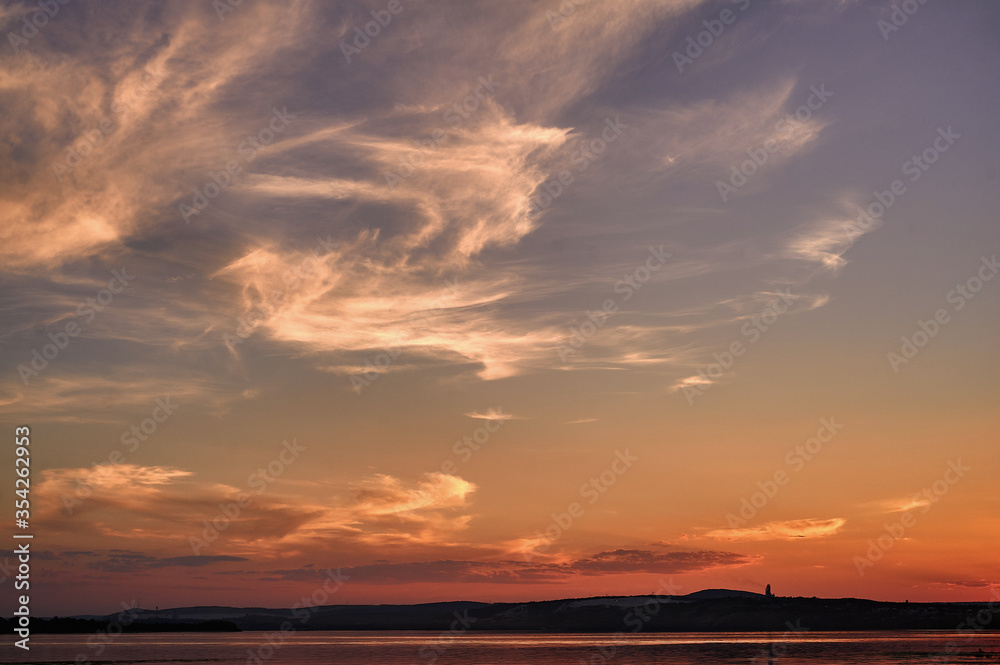 A close up of clouds in the sky