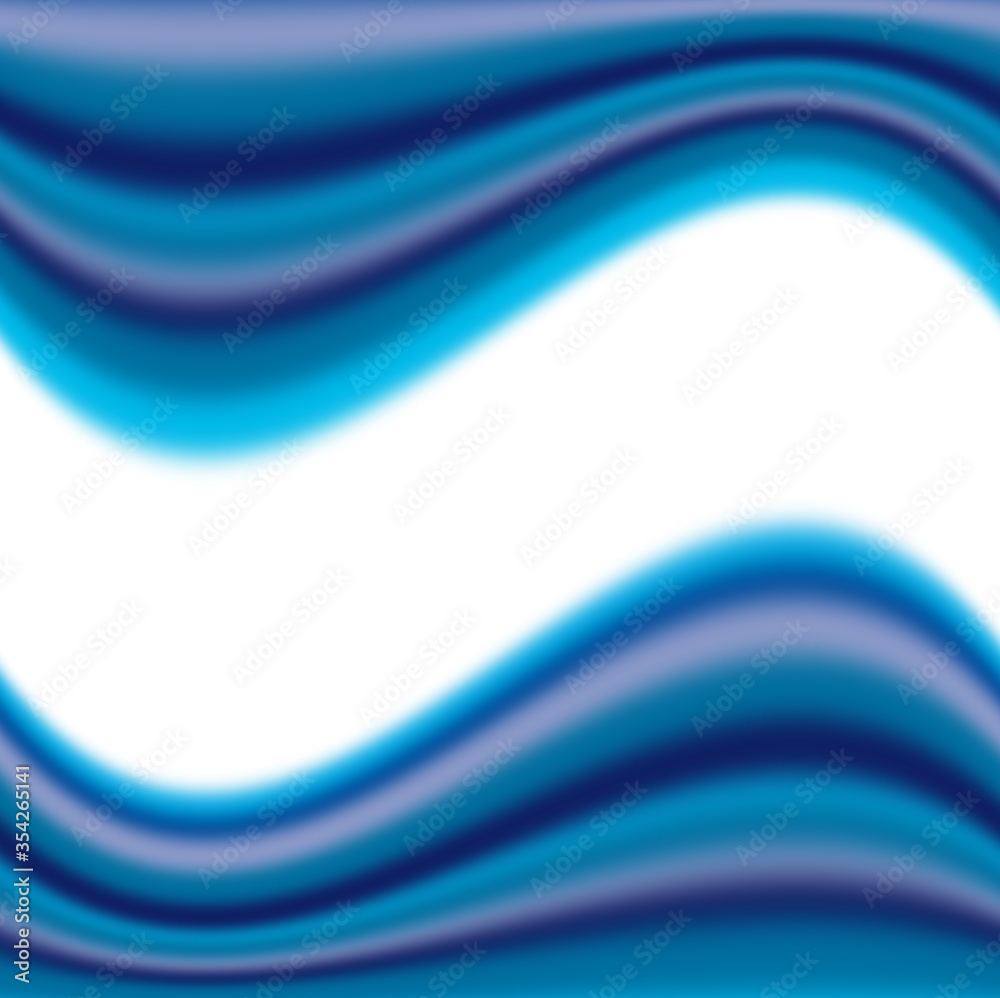 Obraz premium bright blue and diffuse wavy