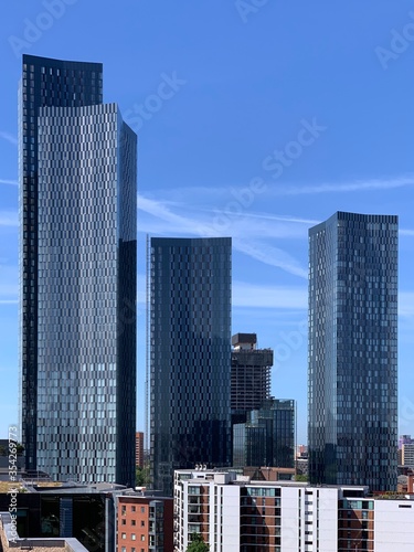skyscrapers in Manchester City centre 