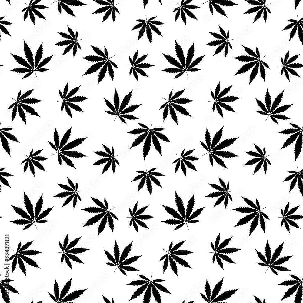 Vector Marijuana Seamless Pattern Stock Illustration  Download Image Now   Cannabis Plant Marijuana  Herbal Cannabis Cannabis Leaf  iStock