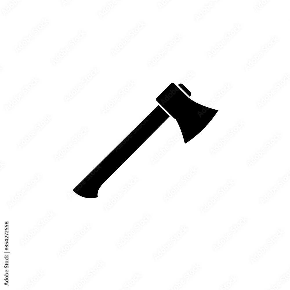 Axe icon, logo isolated on white background Axe icon, logo isolated on white background