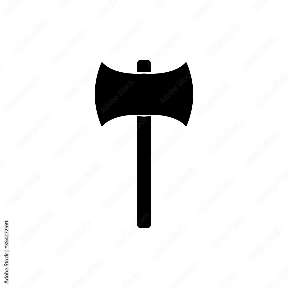 Axe icon, logo isolated on white background Axe icon, logo isolated on white background