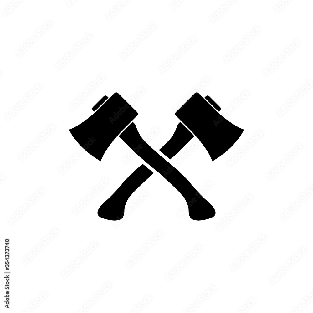 Axe icon, logo isolated on white background Axe icon, logo isolated on white background