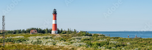 Panoramic view of the Lighthouse H  rnum  Sylt  Schleswig-Holstein  Germany