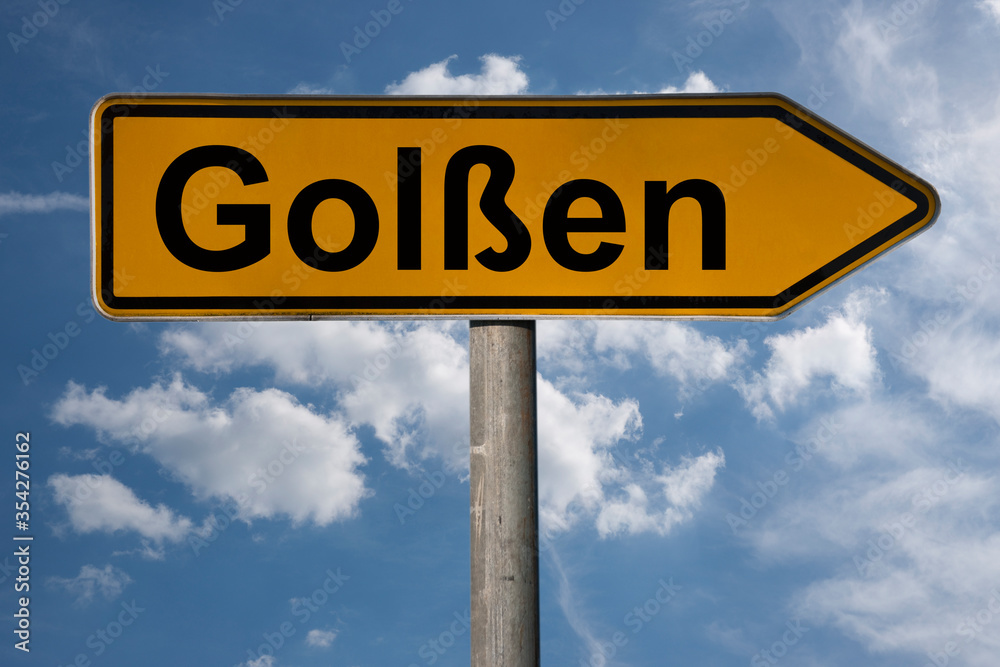 Obraz premium Wegweiser Golßen